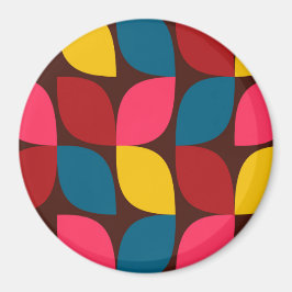 Farbenfrohe, moderne, trendige, urbane Blume Magnet