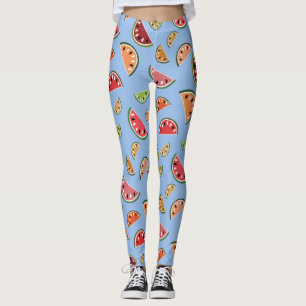 Farbenfrohe Moderne Wassermelone Muster Leggings