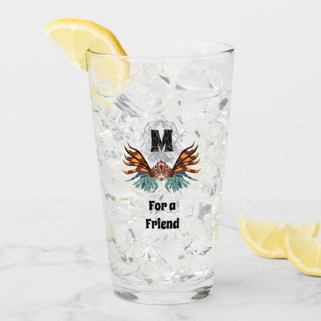 Farbenfrohe Monographie Glas (Vorderseite Ice)