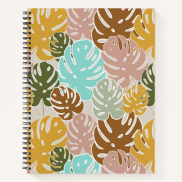 Farbenfrohe Monsterie-Urwald Notizbuch