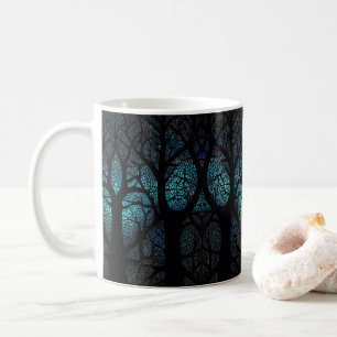 Farbenfrohe Mosaik gestanzter Glasbaum-Effekt Kaffeetasse