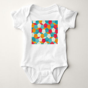 Farbenfrohe Mosaike, Nahtlose Kunstmuster. Baby Strampler