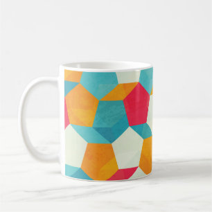 Farbenfrohe Mosaike, Nahtlose Kunstmuster. Kaffeetasse