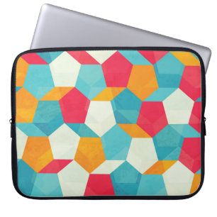 Farbenfrohe Mosaike, Nahtlose Kunstmuster. Laptopschutzhülle