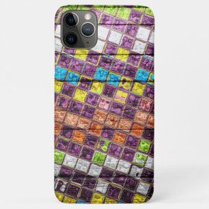 Farbenfrohe Mosaikmuster Holz Look #4 Case-Mate iPhone Hülle