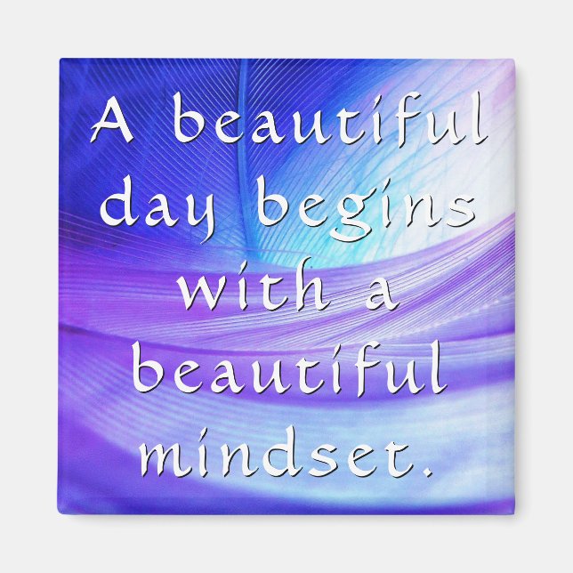Farbenfrohe Motivierend und inspirierende Worte Magnet (Vorne)