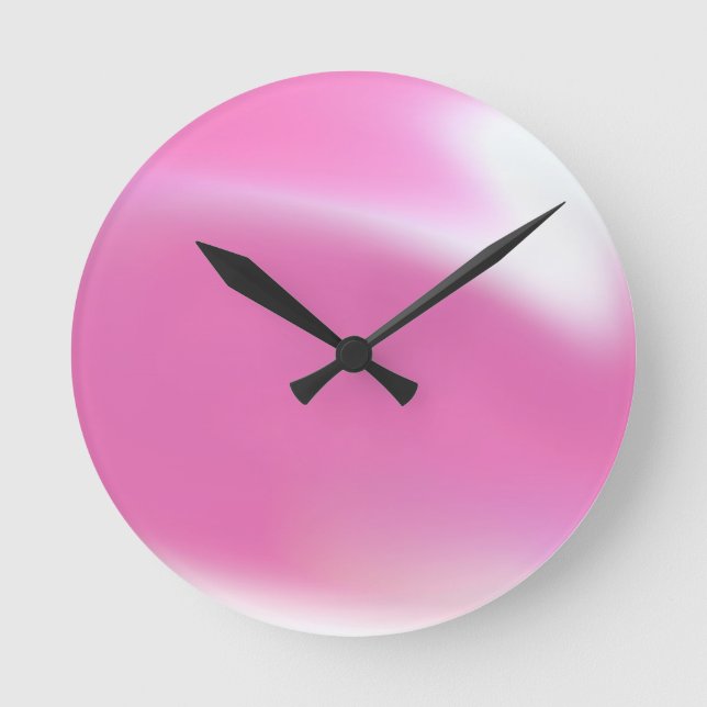 Farbenfrohe Mudge Runde Wanduhr (Vorderseite)