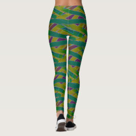 Farbenfrohe Mummy Wrap nahtlose Design-Leggings Leggings
