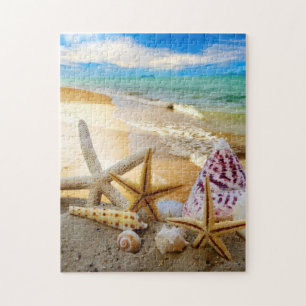 Farbenfrohe Muscheln am Strand 252 Stück Puzzle