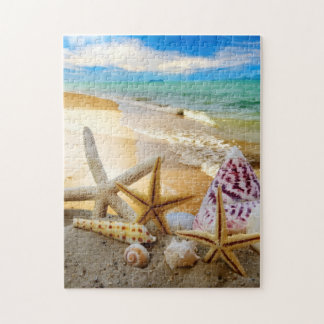 Farbenfrohe Muscheln am Strand 252 Stück Puzzle