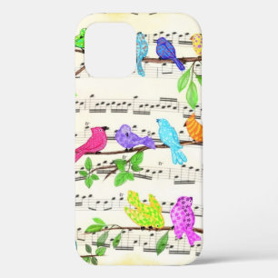 Farbenfrohe Musical Birds iPhone Case