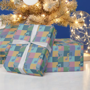 Farbenfrohe Musikereignisse Abstrakte Kunst Geschenkpapier