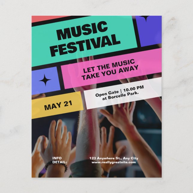 Farbenfrohe Musikfestspiele der Modernen Musik, Mu Flyer (Vorne)