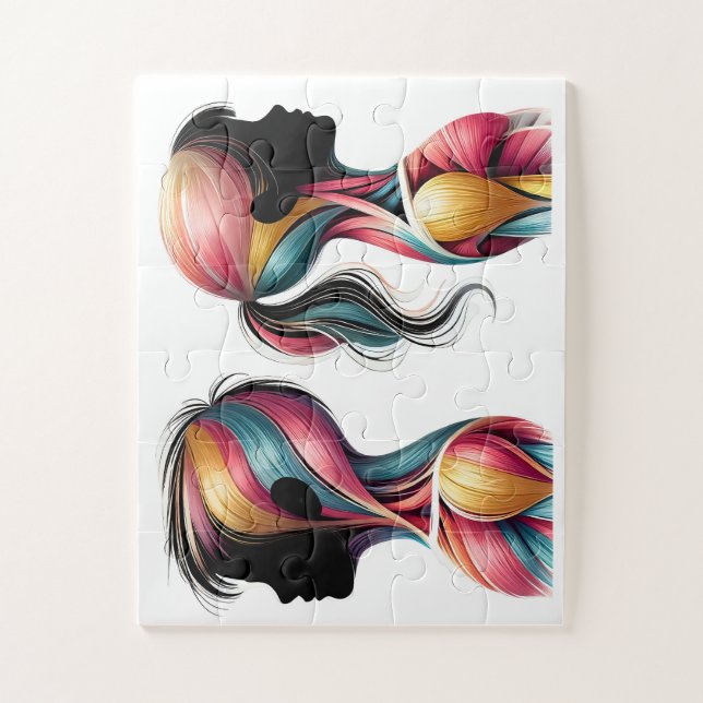 Farbenfrohe Muskelanatomie Kunst - Silhouette der  (Vertikal)