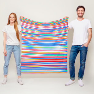 Farbenfrohe Muster der Sommerzeit Fleecedecke