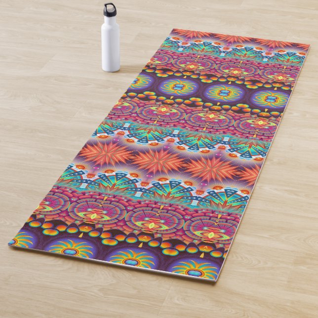 Farbenfrohe Muster Design Yoga Mat Yogamatte (Beispiel)