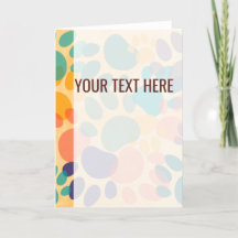 Farbenfrohe Muster Dog Paw Prints Ankündigung