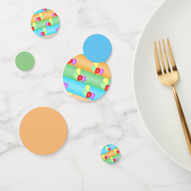 Farbenfrohe Muster für die Balloons Konfetti (Gruppe)