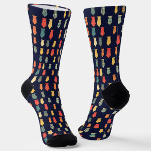 Farbenfrohe Muster für kleine Krawatte Socken