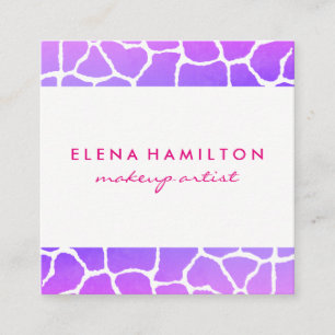 Farbenfrohe Muster Quadratische Visitenkarte