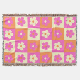 Farbenfrohe Muster Retro BOHO Chic Decke