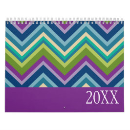Farbenfrohe Muster und Funky Designs Kalender