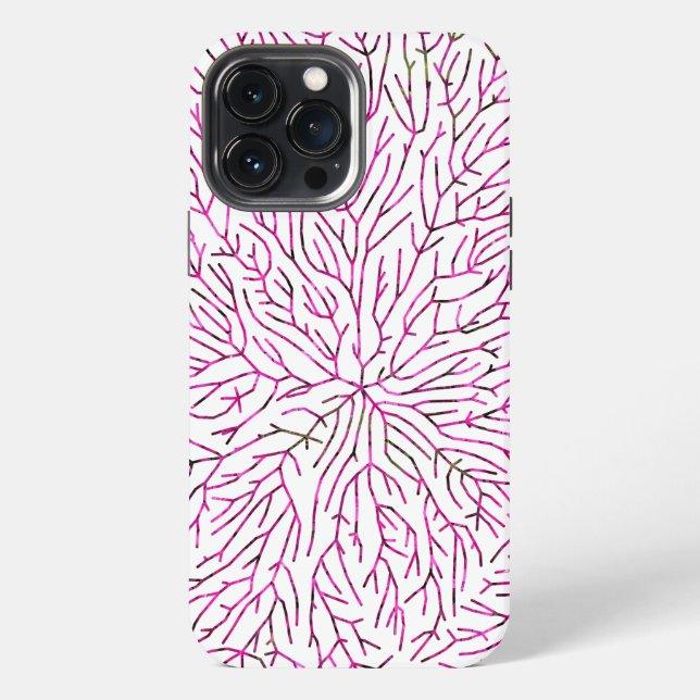 Farbenfrohe Musterkunst iPhone 13 Pro Max Hülle (Rückseite)