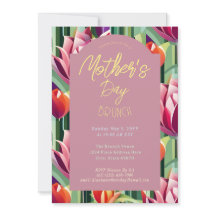 Farbenfrohe Mutter Muttertag Brunch Mauve Pink