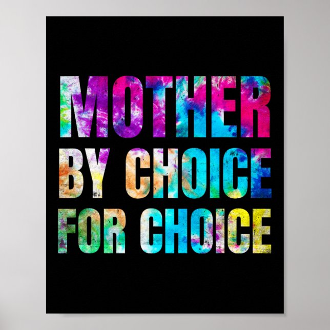 Farbenfrohe Mutter nach Wahl für feministische Rig Poster (Vorne)