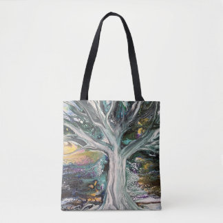Farbenfrohe Mystische Treppenbeutel Tasche