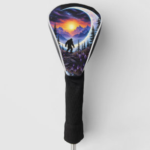 Farbenfrohe Nacht Himmel Sasquatsche Spaziergang, Golf Headcover
