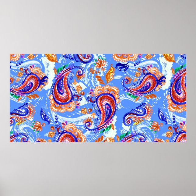 Farbenfrohe, nahtlose Farbpalette Poster (Vorne)