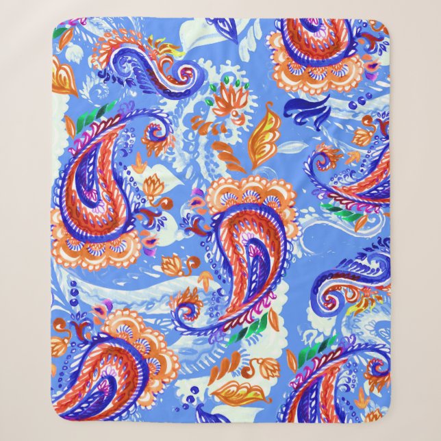 Farbenfrohe, nahtlose Farbpalette Sherpadecke (Vorderseite)