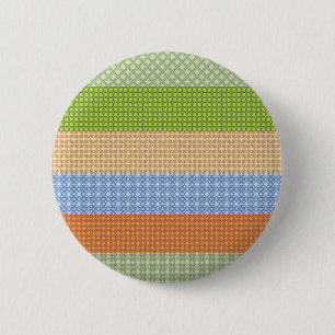 farbenfrohe, nahtlose Muster Mosaik, gelb, grün... Button