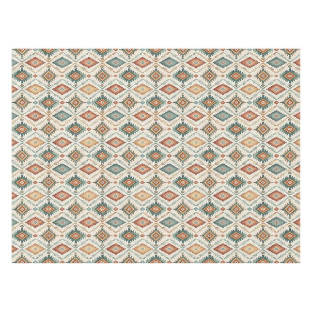 Farbenfrohe Native American Navajo Tischdecke (Vorderseite (Horizontal))