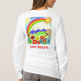 Farbenfrohe Natur Zeichnend für Naturliebhaber T-Shirt