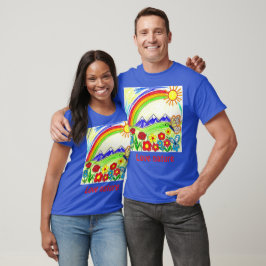 Farbenfrohe Natur Zeichnend für Naturliebhaber T-Shirt