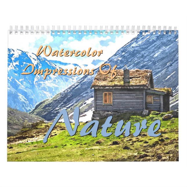 Farbenfrohe Naturimpressionen Bilder Wasserfarben Kalender (Titelbild)