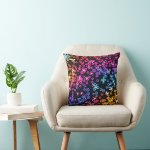 Farbenfrohe Neon Art Design, kaufen Sie jetzt Kissen