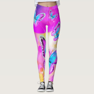 Farbenfrohe Neon Butterfells Leggings