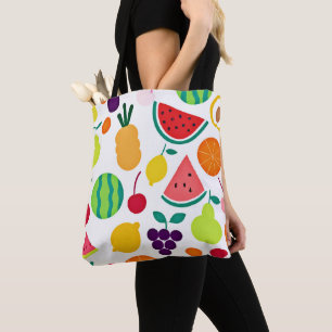 Farbenfrohe Neon Fruit Fiesta Tasche