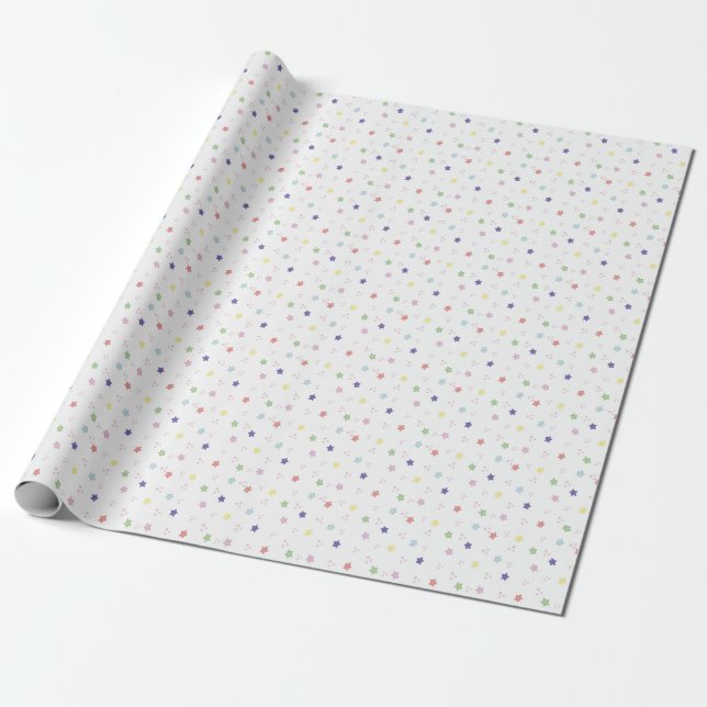Farbenfrohe Niedlich Stars Mustergeschenke Geschenkpapier (Ungerollt)