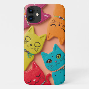 Farbenfrohe Niedliche Katzen Mobile Case
