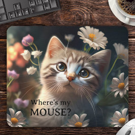 Farbenfrohe Niedliche Kitten Funny Mousepad
