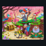 Farbenfrohe Niedliche Magie Zauberkunst Puzzle<br><div class="desc">Dieses farbenfrohe Design verfügt über einen Zauberer,  König und Elfen mit einer Schatztruhe. #modern #fantasy #assistents #elves #king #bird #treasure #Cartoon #illuzzle #jigsaw #jigsaw #jigsawpuzzle #girl #girl #magic #gifts #giftsforgirls #colorful #games</div>
