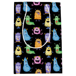 Farbenfrohe Niedliche Monster Mittlere Geschenktüte