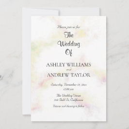 Farbenfrohe Niedliche Muster Elegante Hochzeit Einladung