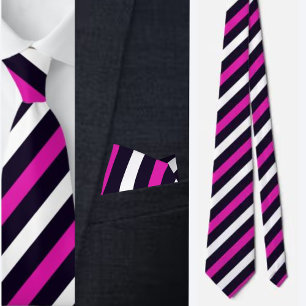 Farbenfrohe Niedliche Streifenmuster Krawatte