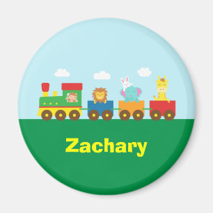 Farbenfrohe Niedliche Tiere Ausbildung für Kinder Magnet