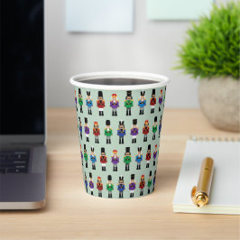 Farbenfrohe Nutcracker - Papier-Cup Pappbecher